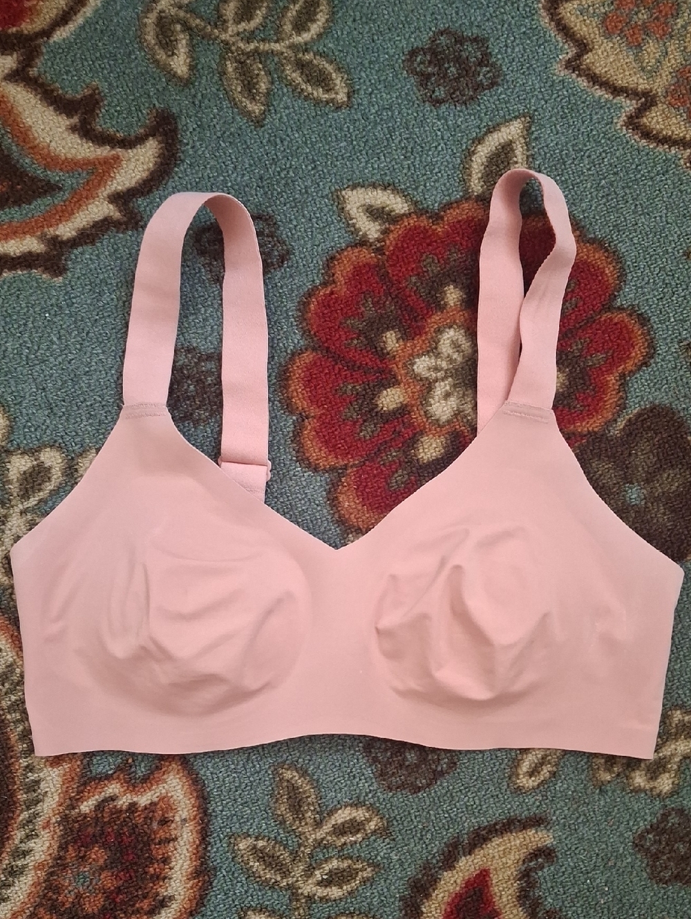 KNIX Padded Evolution  Pink Ginger Wireless Bra Size 4 (32-34 B/C)